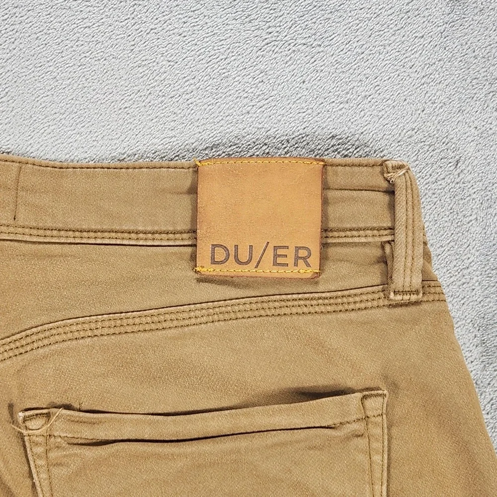 DU/ER‎ Jeans Mens 34x30 Beige N2X Relaxed Taper Stretch 5 Pocket Pants Casual